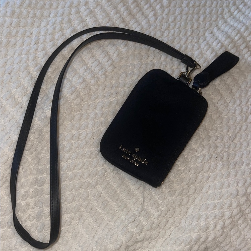 Kate Spade Black nylon bag/wallet/